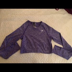 Gymshark long sleeve vital seamless crop top